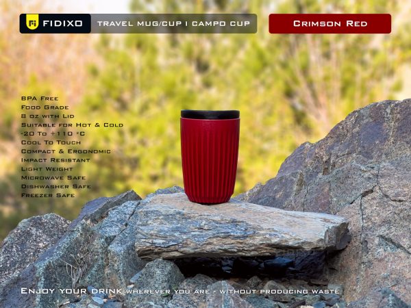 ماگ سفری فیدیکسو (کمپوکاپ) - قرمز - Fidixo Travel Mug - Campo Cup